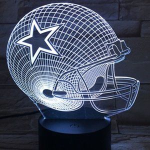 NFL Dallas Cowboy  Football Helmet 3D Light